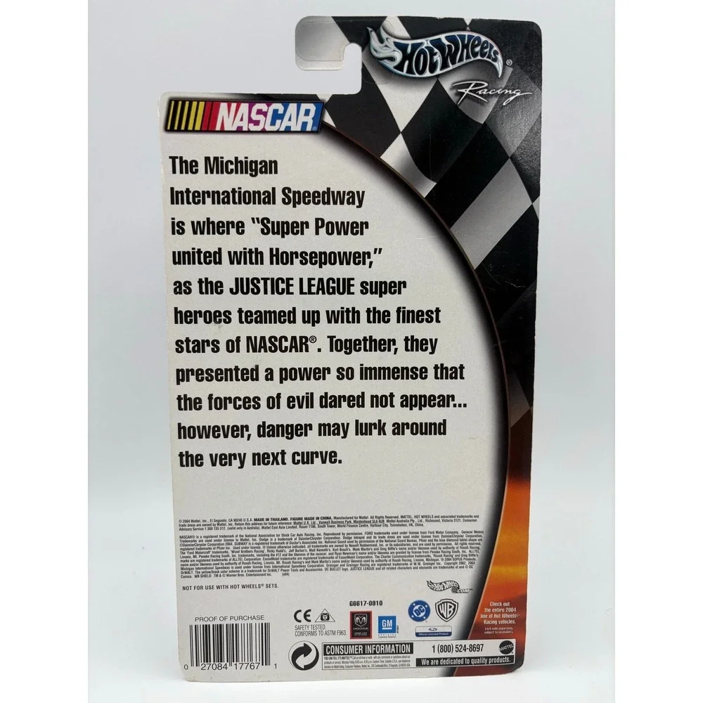 Hot Wheels Racing NASCAR Mark Martin Justice League Batman Car & Figure NEW‎